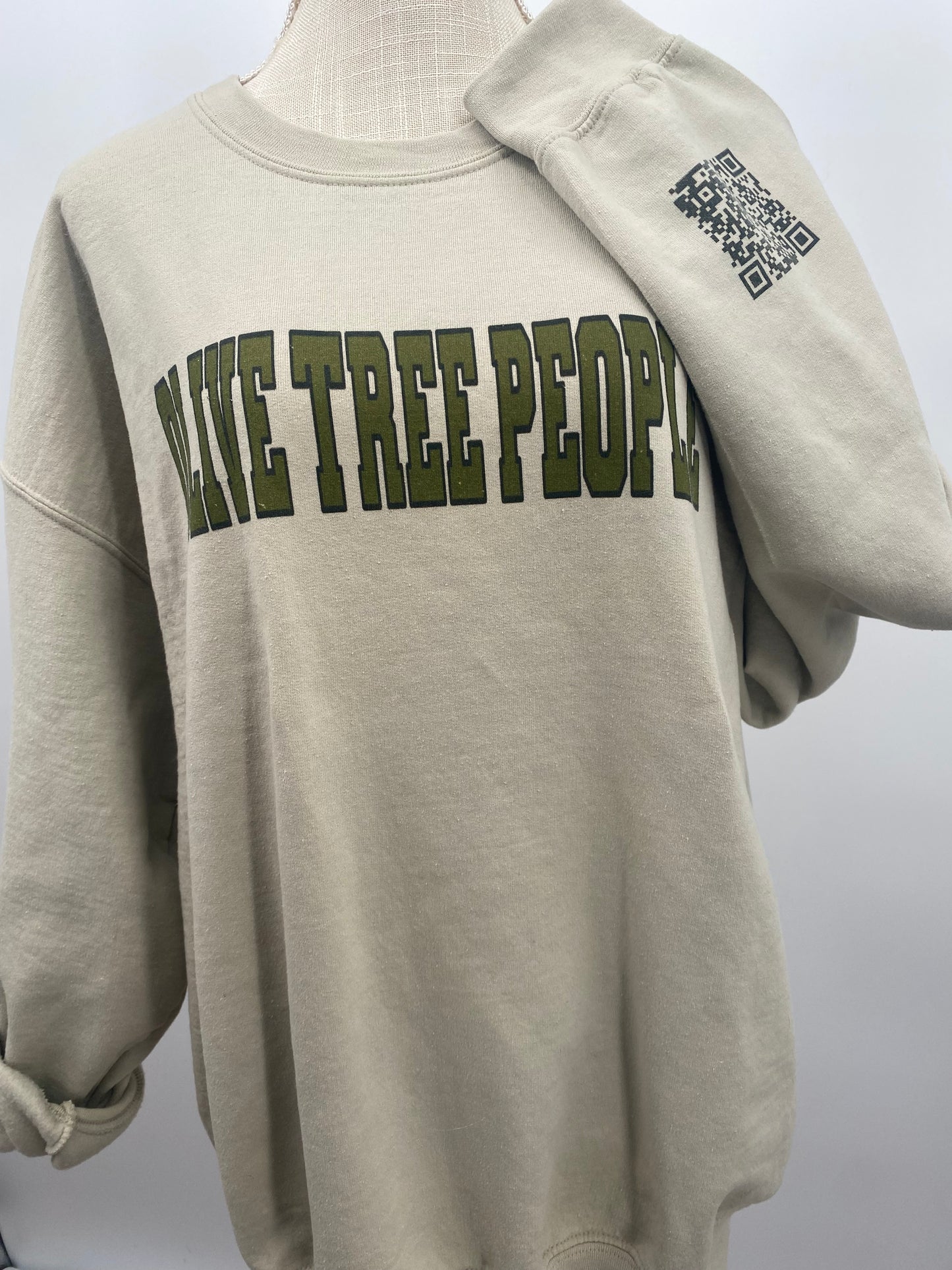 Olive Tree People Crewneck with QR Code