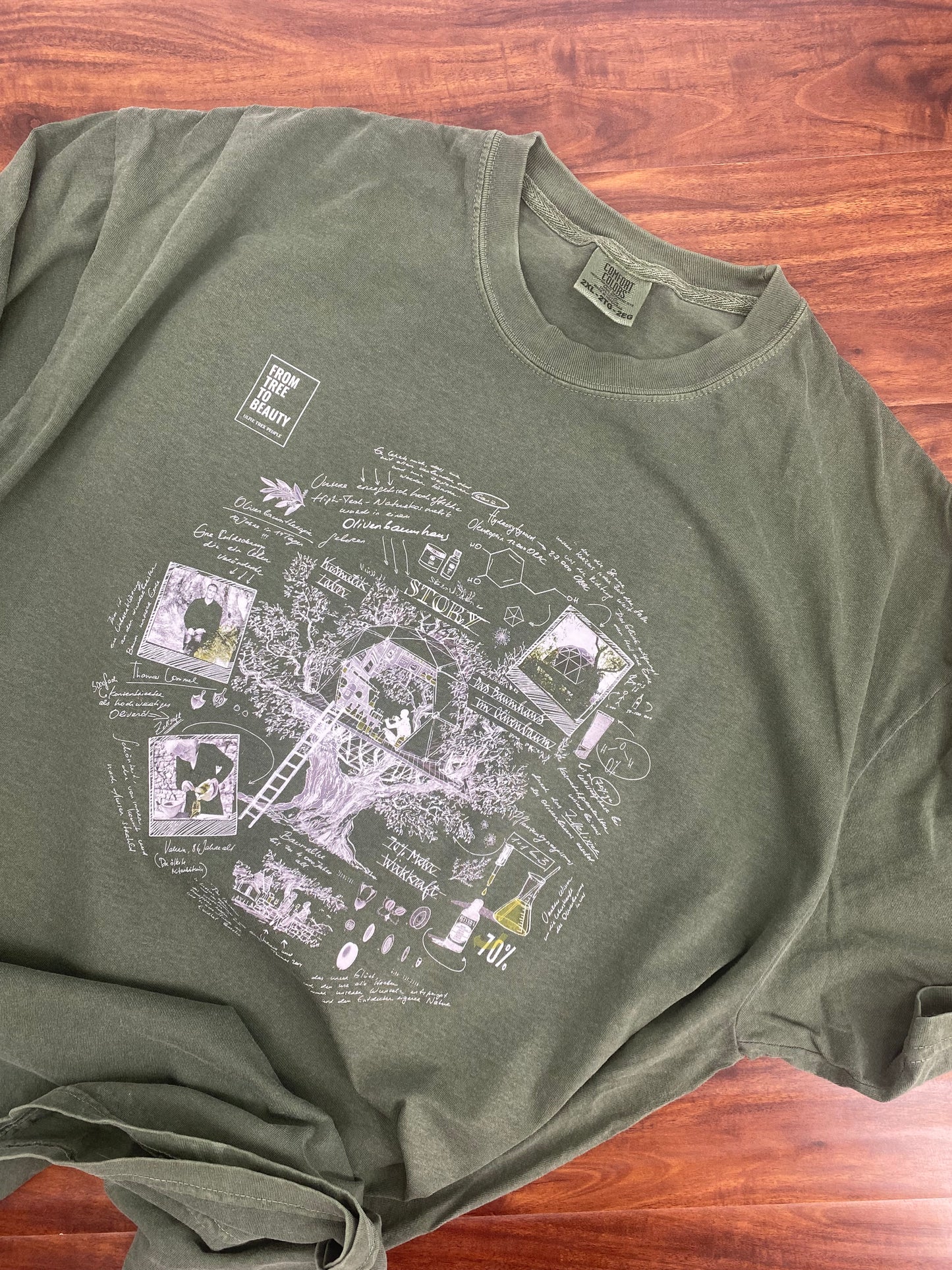 Olive Tree People Crewneck Comfort Colors T