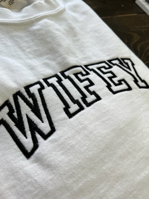 W I F E Y | Embroidered Crewneck