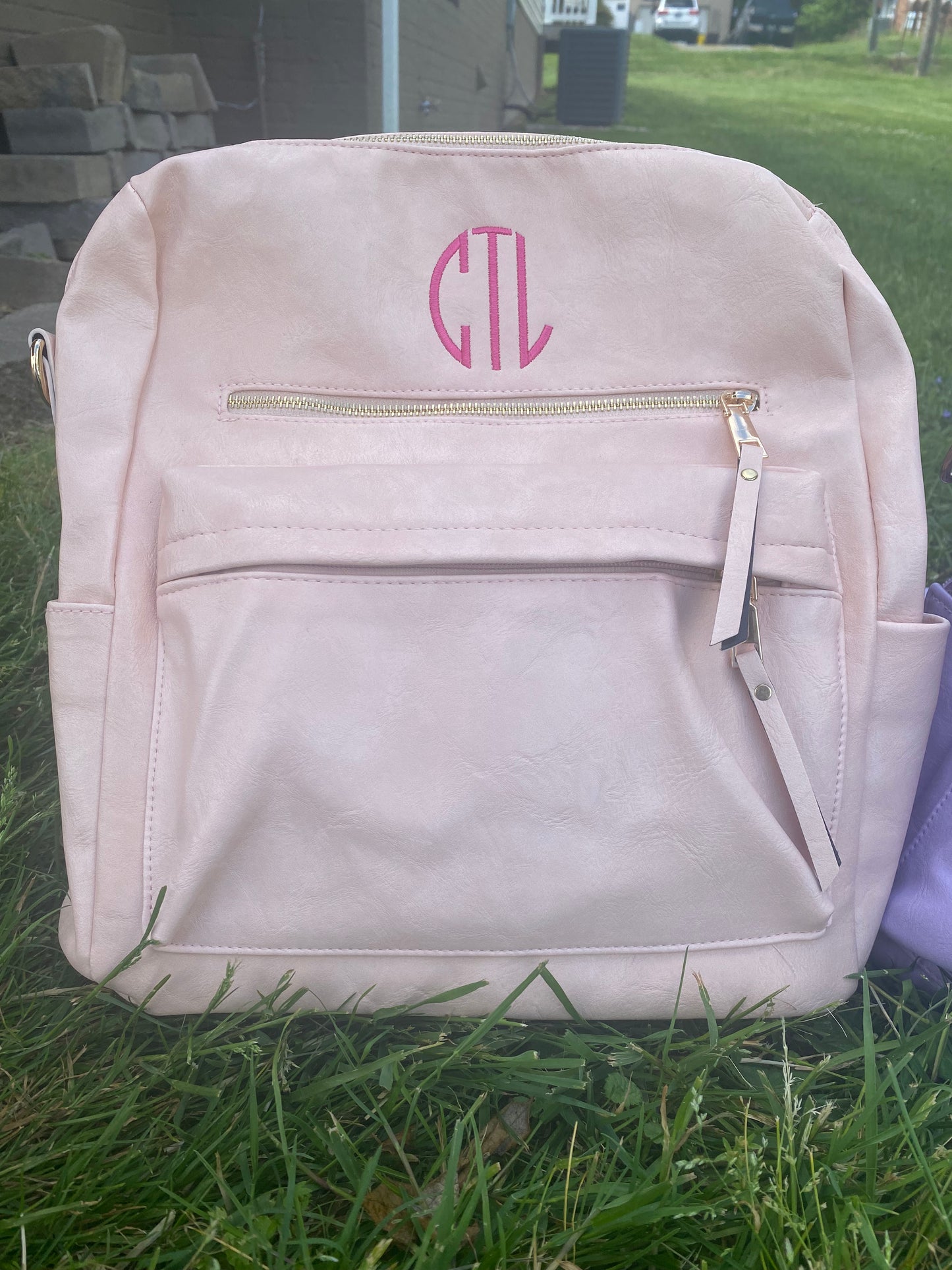Convertible Monogram Backpack With Guitar Strap